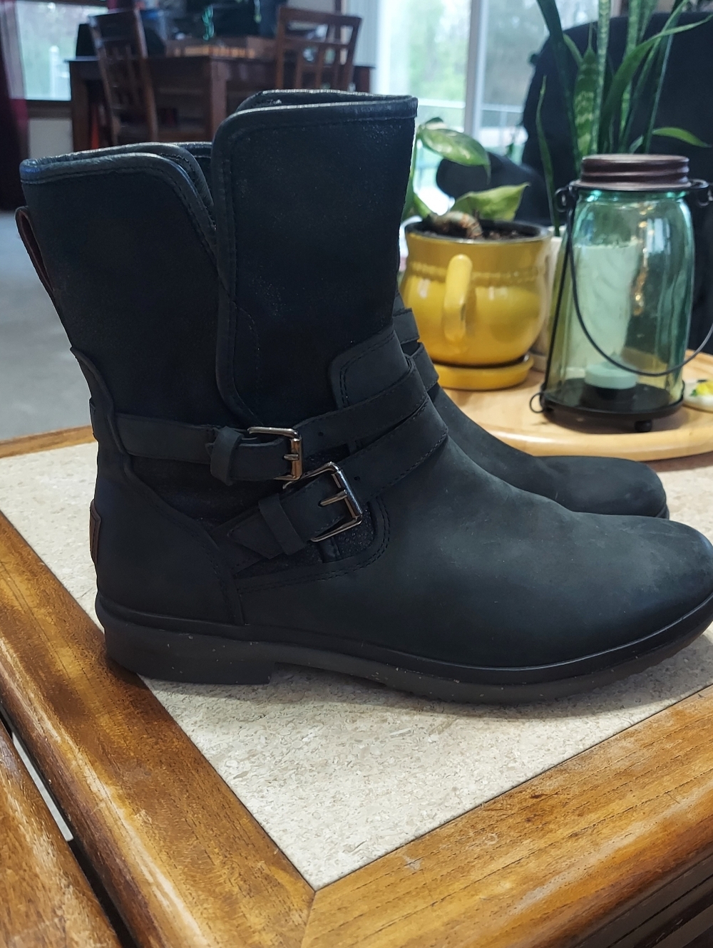 UGG Simmens Women's Boots Size 9.5 Black - Picture 3 of 9
